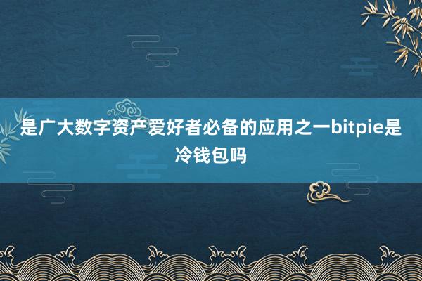 是广大数字资产爱好者必备的应用之一bitpie是冷钱包吗