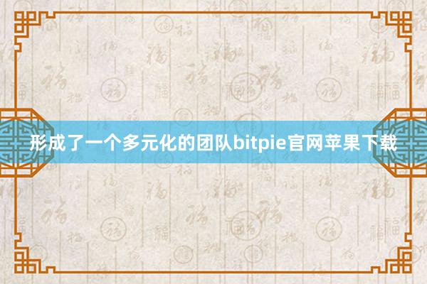 形成了一个多元化的团队bitpie官网苹果下载