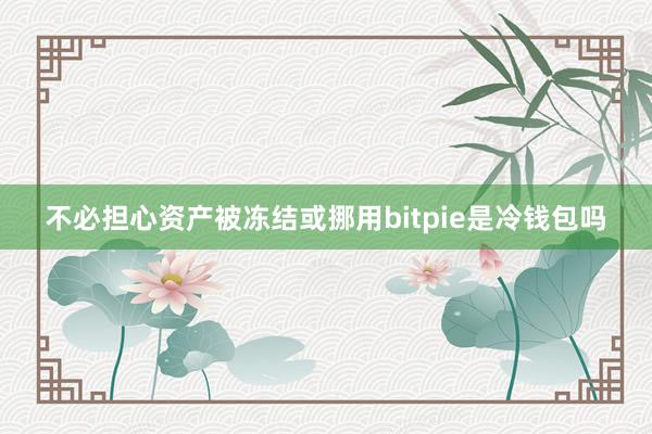 不必担心资产被冻结或挪用bitpie是冷钱包吗