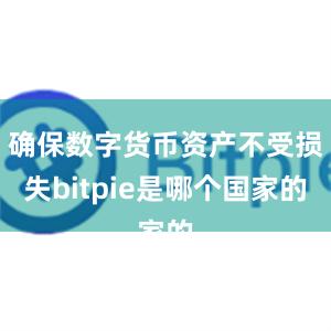 确保数字货币资产不受损失bitpie是哪个国家的