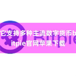 它支持多种主流数字货币bitpie官网苹果下载