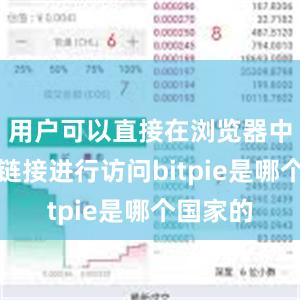 用户可以直接在浏览器中输入该链接进行访问bitpie是哪个国家的