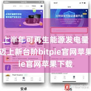 上半年可再生能源发电量稳步迈上新台阶bitpie官网苹果下载