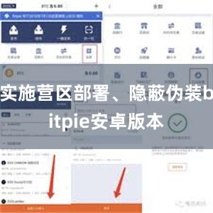实施营区部署、隐蔽伪装bitpie安卓版本